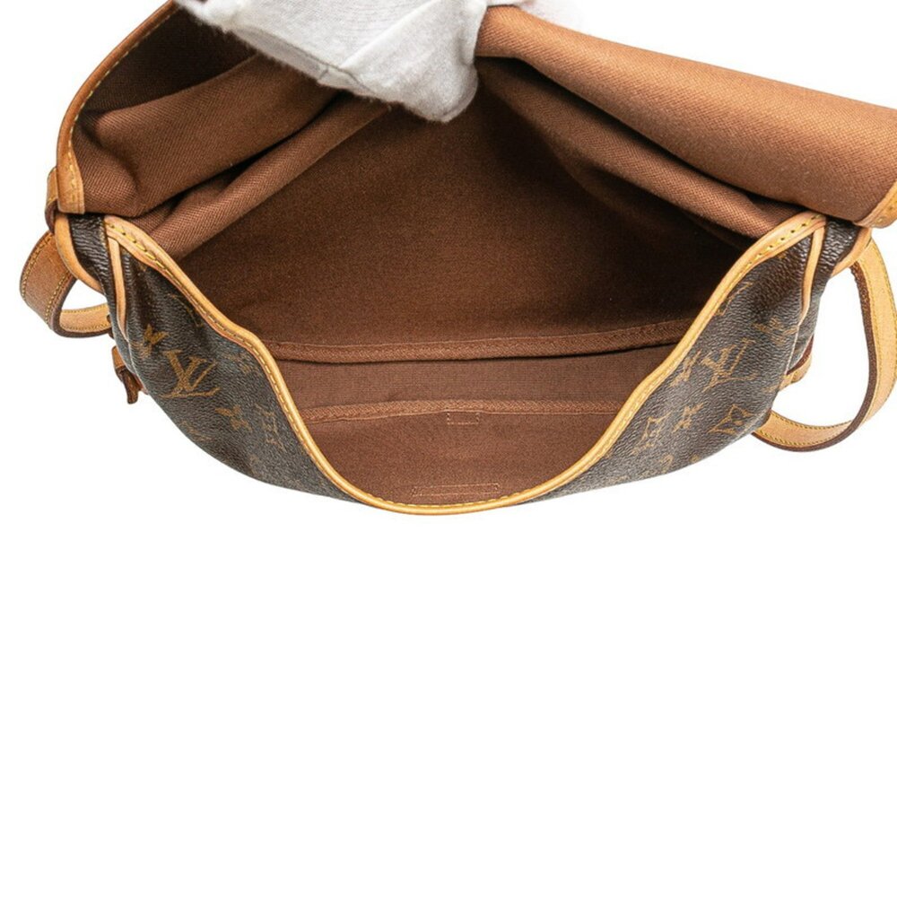 LOUIS VUITTON Authentic Brown Monogram Leather Shoulder Bag - Picture 7 of 10